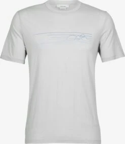 Icebreaker T-shirts Functioneel Shirt Tech Lite II Heren Lichtgrijs