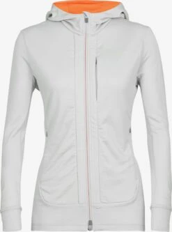 Icebreaker Truien & Sweaters Sportief Sweatvest Quantum III Dames Offwhite