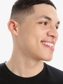 Icebreaker T-shirts Functioneel Shirt Heren Zwart -Icebreaker ca26c12aff7b0ea9c1add14eaff1058a