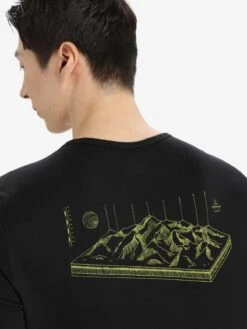 Icebreaker Functionele Shirts Functioneel Shirt M 200 Oasis LS Crewe Alps 3D Heren Zwart -Icebreaker d34344909e8750d9dde052ef72bf1599