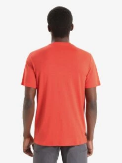 Icebreaker T-shirts Functioneel Shirt Trailhead Heren Rood -Icebreaker db4dd079c9adbfb730b0c03050208d74
