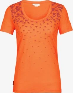 Icebreaker Shirts Functioneel Shirt W Tech Lite II SS Dames Oranje