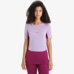 Icebreaker Shirts Functioneel Shirt ZoneKnit Dames Lichtlila -Icebreaker df6fe36d4f3fbfa95b92d94a210842df