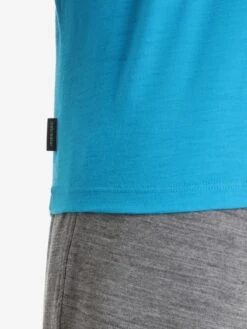 Icebreaker T-shirts Functioneel Shirt Heren Hemelsblauw -Icebreaker e345548af6ad7244089511592456faa1