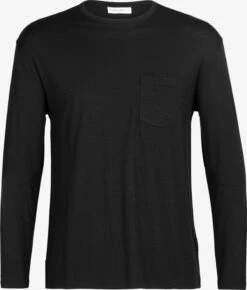 Icebreaker Longsleeves Functioneel Shirt Granary Heren Zwart