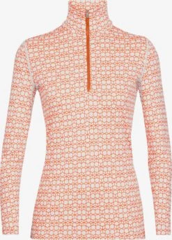 Icebreaker Longsleeves Functioneel Shirt W 250 Vertex Dames Oranje
