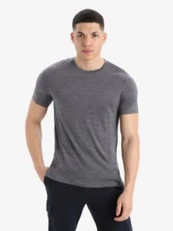 Icebreaker T-shirts Functioneel Shirt Sphere II Heren Grijs