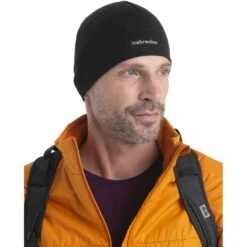 Icebreaker 200 Oasis Beanie - Zwart -Icebreaker icebreaker 200 oasis beanie black model 2 1499342
