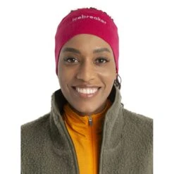 Icebreaker 200 Oasis Hoofdband - Electron Pink -Icebreaker icebreaker 200 oasis headband electron pink 3 1555071