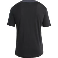 Icebreaker ZoneKnit™ IB Topo T-Shirt Heren - Graphite/Black/AOP -Icebreaker icebreaker mens 125 zoneknit ib topo short sleeve tee graphite black aop 2 1486425