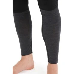 Icebreaker 125 ZoneKnit™ Onderbroek Heren - Zwart/Jet Hthr -Icebreaker icebreaker mens 125 zoneknit leggings black jet hthr 6 1458992