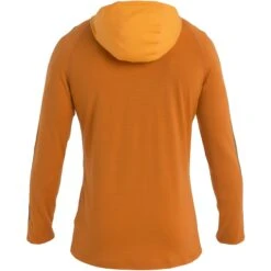 Icebreaker 200 Sonebula Half Zip Shirt Met Lange Mouwen En Capuchon Heren - Earth/Solar/Loden -Icebreaker icebreaker mens 200 sonebula half zip long sleeve hood shirt earth solar loden 2 1486768