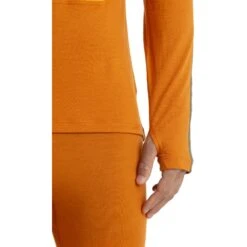 Icebreaker 200 Sonebula Half Zip Shirt Met Lange Mouwen En Capuchon Heren - Earth/Solar/Loden -Icebreaker icebreaker mens 200 sonebula half zip long sleeve hood shirt earth solar loden 6 1536337