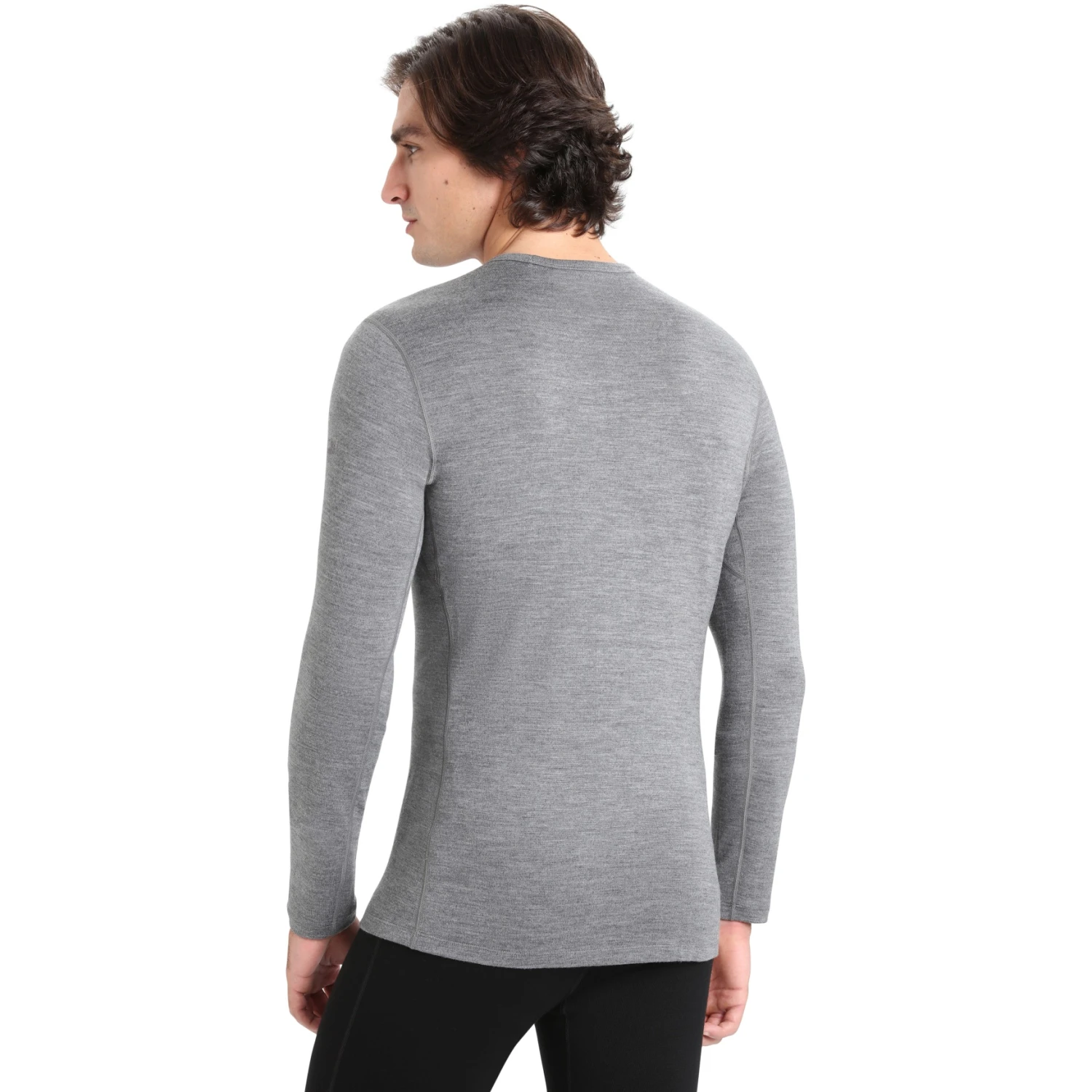 Icebreaker 260 Tech Crewe Shirt Met Lange Mouwen Heren - Gritstone HTHR 4 Icebreaker 260 Tech Crewe Shirt Met Lange Mouwen Heren - Gritstone HTHR - Afbeelding 2