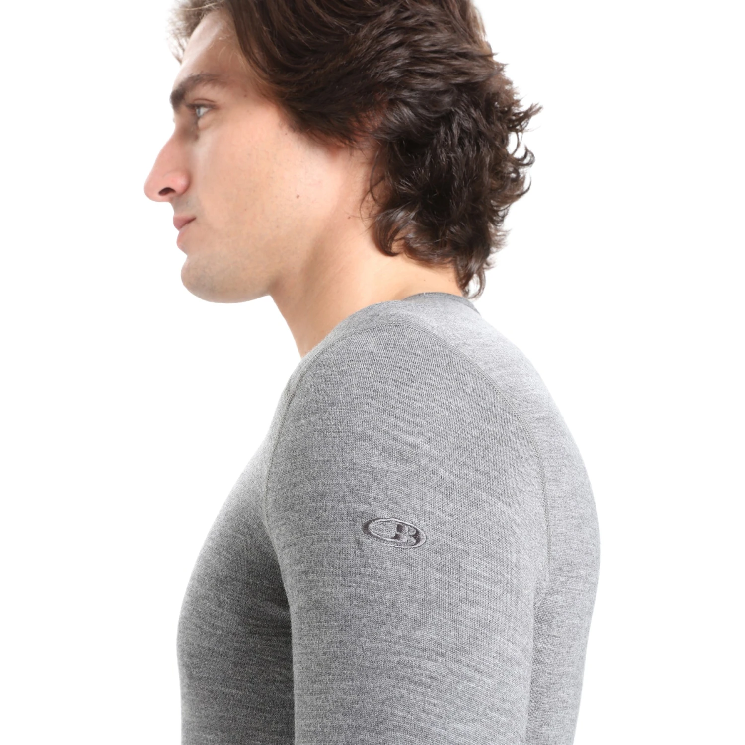 Icebreaker 260 Tech Crewe Shirt Met Lange Mouwen Heren - Gritstone HTHR 8 Icebreaker 260 Tech Crewe Shirt Met Lange Mouwen Heren - Gritstone HTHR - Afbeelding 6