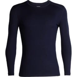 Icebreaker 260 Tech Crewe Shirt Met Lange Mouwen Heren - Midnight Navy -Icebreaker icebreaker mens 260 tech crewe long sleeve shirt midnight navy 1 1038008