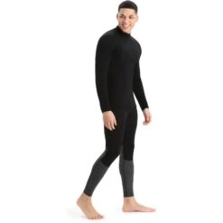 Icebreaker 260 Tech Turtleneck Hemd Met Lange Mouwen Heren - Zwart -Icebreaker icebreaker mens 260 tech long sleeve turtleneck black 8 1266336