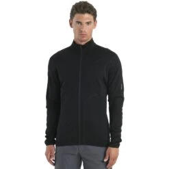 Icebreaker 560 Realfleece⢠Elemental II Fleece Jas Heren - Zwart