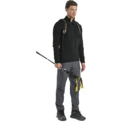 Icebreaker 560 Realfleece™ Elemental II Fleece Jas Heren - Zwart -Icebreaker icebreaker mens 560 realfleece elemental ii long sleeve zip black 4 1555492