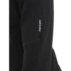 Icebreaker 560 Realfleece™ Elemental II Fleece Jas Heren - Zwart -Icebreaker icebreaker mens 560 realfleece elemental ii long sleeve zip black 7 1555495