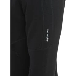 Icebreaker 560 Realfleece™ Elemental II Fleece Jas Met Capuchon Heren - Zwart -Icebreaker icebreaker mens 560 realfleece elemental ii long sleeve zip hood black 5 1555518