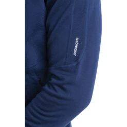 Icebreaker 560 Realfleece™ Elemental II Fleece Jas Heren - Royal Navy -Icebreaker icebreaker mens 560 realfleece elemental ii long sleeve zip royal navy 4 1555482
