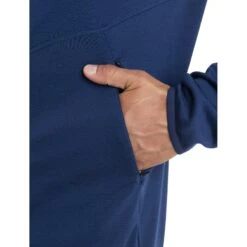 Icebreaker 560 Realfleece™ Elemental II Fleece Jas Heren - Royal Navy -Icebreaker icebreaker mens 560 realfleece elemental ii long sleeve zip royal navy 6 1555484