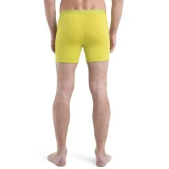 Icebreaker Anatomica Boxershort Heren - Bio Lime -Icebreaker icebreaker mens anatomica boxers bio lime model 2 1498589