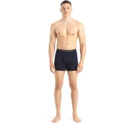 Icebreaker Anatomica Boxershort Heren - Midnight Navy -Icebreaker icebreaker mens anatomica boxers midnight navy 3 1457728