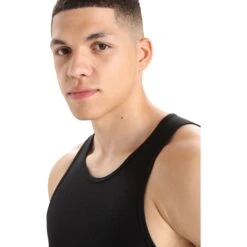 Icebreaker Anatomica Tanktop Heren - Zwart -Icebreaker icebreaker mens anatomica tank black monsoon 5 1457743