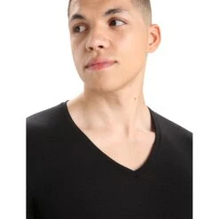 Icebreaker Anatomica V Hemd Met Korte Mouwen Heren - Zwart/Monsoon -Icebreaker icebreaker mens anatomica v short sleeve shirt black monsoon 4 1457759