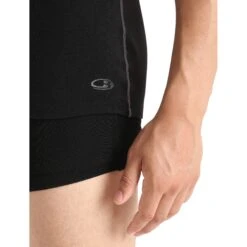 Icebreaker Anatomica V Hemd Met Korte Mouwen Heren - Zwart/Monsoon -Icebreaker icebreaker mens anatomica v short sleeve shirt black monsoon 5 1457760