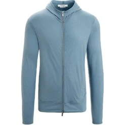 Icebreaker Granary Jas Met Capuchon Heren - Astral Blue -Icebreaker icebreaker mens granary long sleeve zip hoodie astral blue 1 1381606