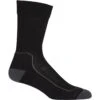 Icebreaker Hike+ Light Crew Sokken Heren - Zwart/Mink/Monsoon -Icebreaker icebreaker mens hike plus light crew socks black mink monsoon 1 1039921