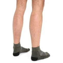 Icebreaker Hike+ Light Mini Sokken Heren - Loden/Black/Gritstone Hthr -Icebreaker icebreaker mens hike plus light mini socks loden black gritstone hthr 3 1377854