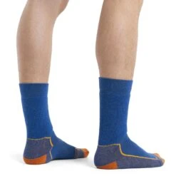 Icebreaker Hike+ Medium Crew Sokken Heren - Lazurite/Solar/Earth -Icebreaker icebreaker mens hike plus medium crew socks lazurite solar earth model 2 1498760