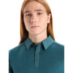 Icebreaker Hike Shirt Met Korte Mouwen Heren - Green Glory -Icebreaker icebreaker mens hike short sleeve top green glory 6 1382646