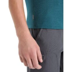 Icebreaker Hike Shirt Met Korte Mouwen Heren - Green Glory -Icebreaker icebreaker mens hike short sleeve top green glory 9 1382649