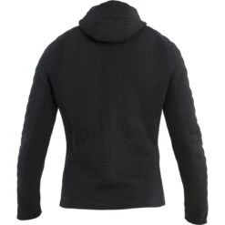 Icebreaker ZoneKnit™ Explore Jas Met Capuchon Heren - Zwart -Icebreaker icebreaker mens merino zoneknit explore long sleeve zip hoodie black 2 1486340
