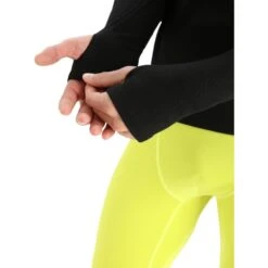 Icebreaker MerinoFine™ Colshirt Heren - Zwart -Icebreaker icebreaker mens merinofine long sleeve roll neck black 7 1263587