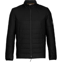 Icebreaker MerinoLoft™ Jas Heren - Zwart -Icebreaker icebreaker mens merinoloft jacket black 1 1263636