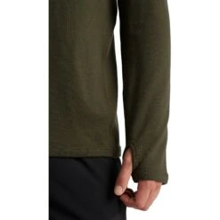 Icebreaker Original Half Zip Shirt Met Lange Mouwen Heren - Loden -Icebreaker icebreaker mens original half zip long sleeve shirt loden 6 1037569