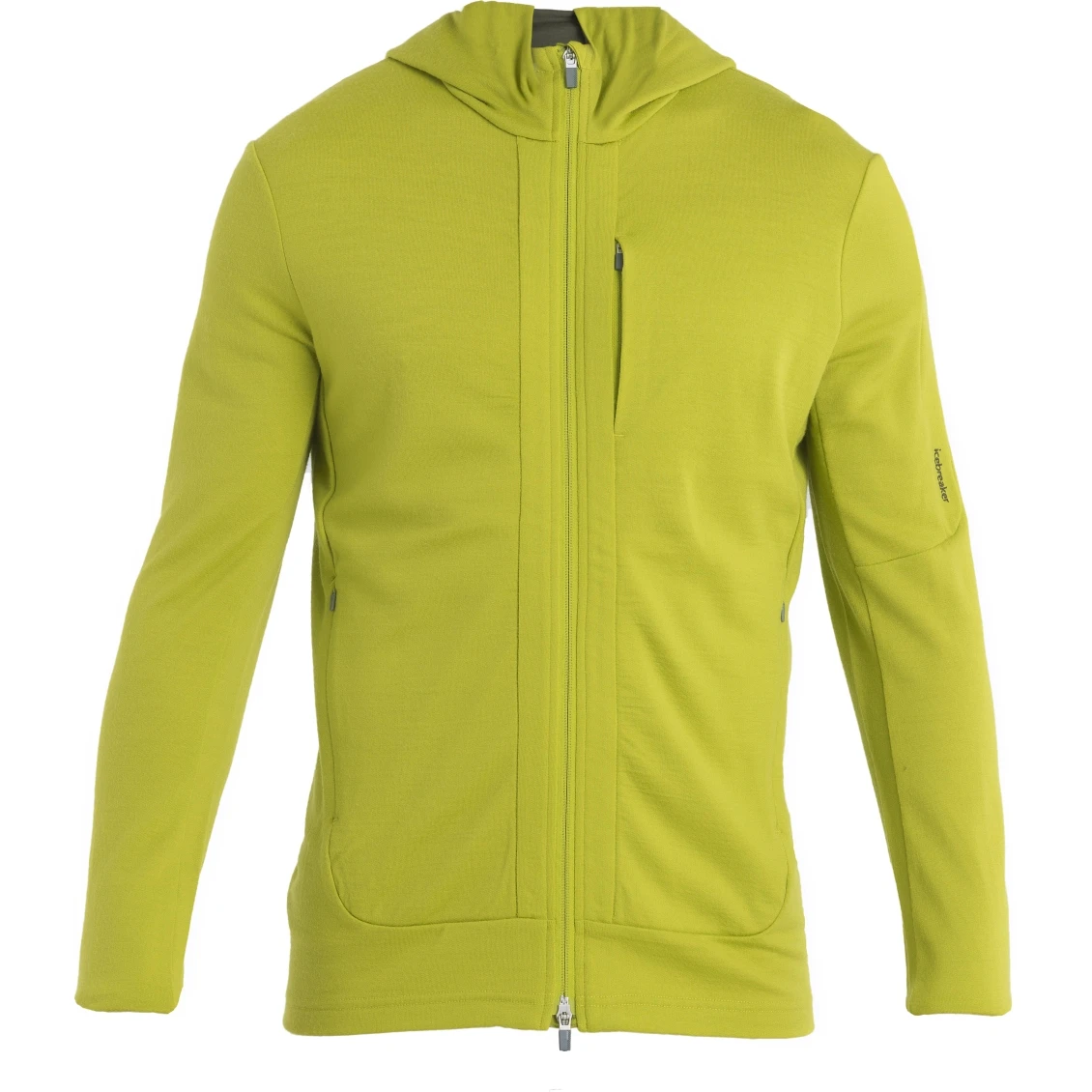 Icebreaker Quantum III Mid Layer Jas Met Capuchon Heren - Bio Lime/Loden 5 Icebreaker Quantum III Mid Layer Jas Met Capuchon Heren - Bio Lime/Loden - Afbeelding 3