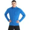 Icebreaker Quantum III Mid Layer Jas Met Capuchon Heren - Lazurite/Royal Navy -Icebreaker icebreaker mens quantum iii long sleeve zip hood midlayer lazurite royal navy 2 1263926