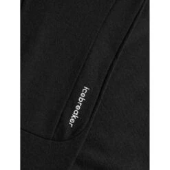 Icebreaker Quantum III Mid Layer Jas Heren - Zwart -Icebreaker icebreaker mens quantum iii long sleeve zip midlayer black 12 1143879