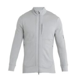 Icebreaker Quantum III Mid Layer Jas Heren - Ether -Icebreaker icebreaker mens quantum iii long sleeve zip midlayer ether 1 1487176