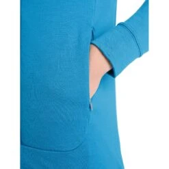 Icebreaker Quantum III Mid Layer Jas Heren - Geo Blue -Icebreaker icebreaker mens quantum iii long sleeve zip midlayer geo blue 8 1381734