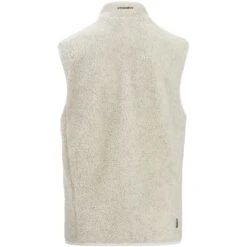 Icebreaker RealFleece™ High Pile Fleece Vest Heren - Ecru HTHR/Snow -Icebreaker icebreaker mens realfleece high pile vest ecru hthr snow 4 1487197