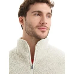 Icebreaker RealFleece™ High Pile Fleece Vest Heren - Ecru HTHR/Snow -Icebreaker icebreaker mens realfleece high pile vest ecru hthr snow 5 1487198