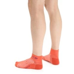 Icebreaker Run+ Ultralight Mini Sokken Heren - Vibrant Earth/Go Berry -Icebreaker icebreaker mens run plus ultralight mini socks vibrant earth go berry 3 1381823
